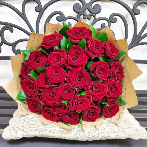 25 красных роз articul  99450nizniy